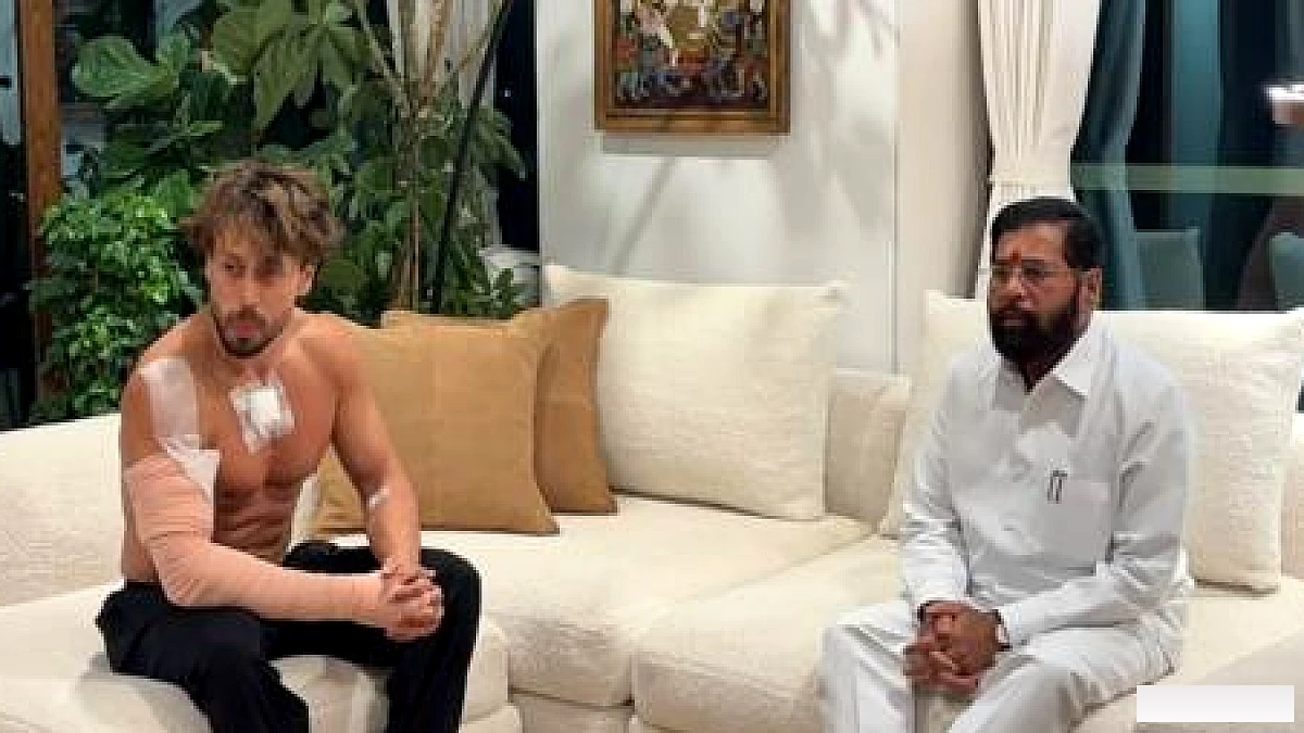 डिप्टी सीएम एकनाथ शिंदे ने टाइगर श्रॉफ़ से मुलाकात के बाद कहा: सरकार साथ है