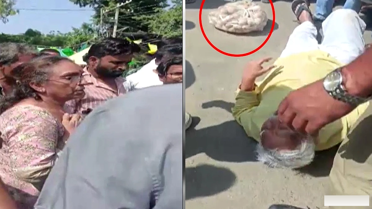बुजुर्ग को CPR से बचाते सिपाही, पत्नी की 'आलू मत उठाओ' वाली टिप्पणी वायरल