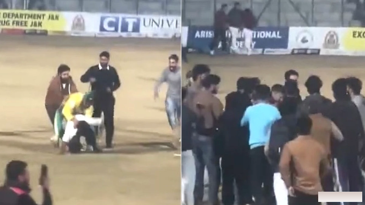 बख्शी स्टेडियम में RPL सेमीफाइनल के बाद जहाँगीर लोन और दर्शक के बीच झड़प, माँ पर गाली के कारण आपा खो गया