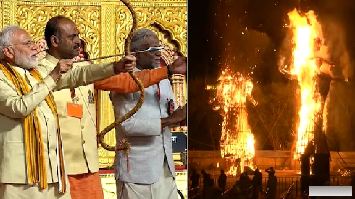 PM मोदी ने रावण दहन के बाद देश के तीन ‘दुश्मनों’ का उल्लेख किया, एकजुटता की अपील