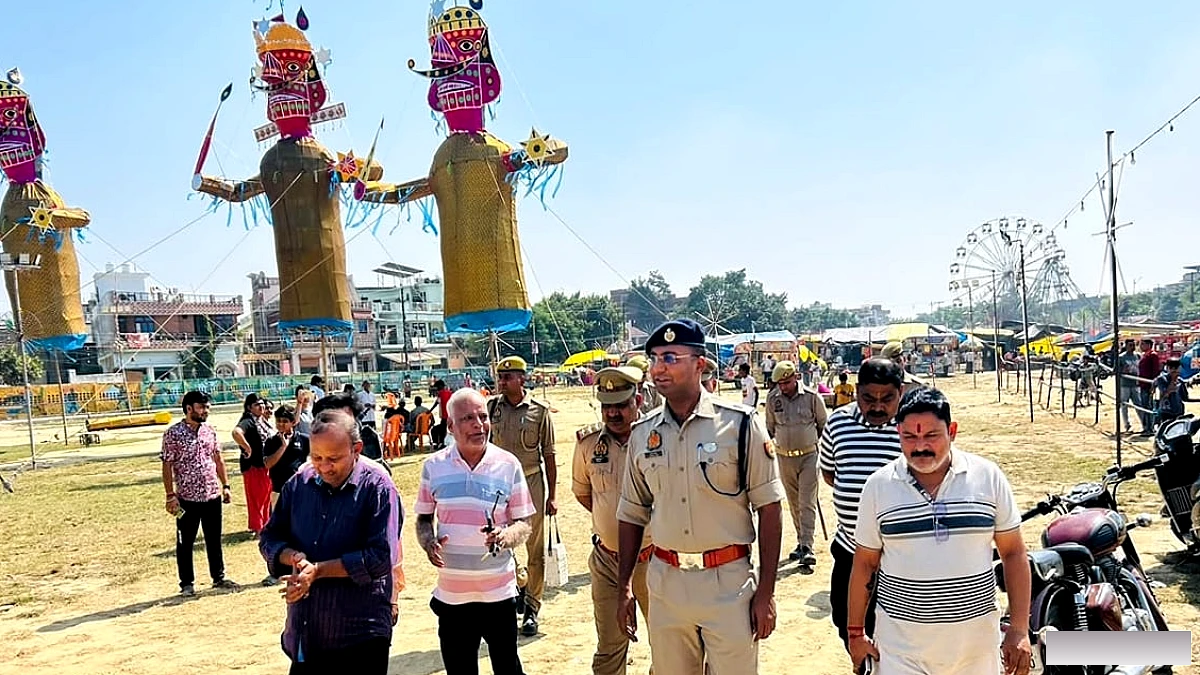 बरेली जिले में 38 जगह होगा रावण के पुतले का दहन, एसपी सिटी ने परखी सुरक्षा व्यवस्था