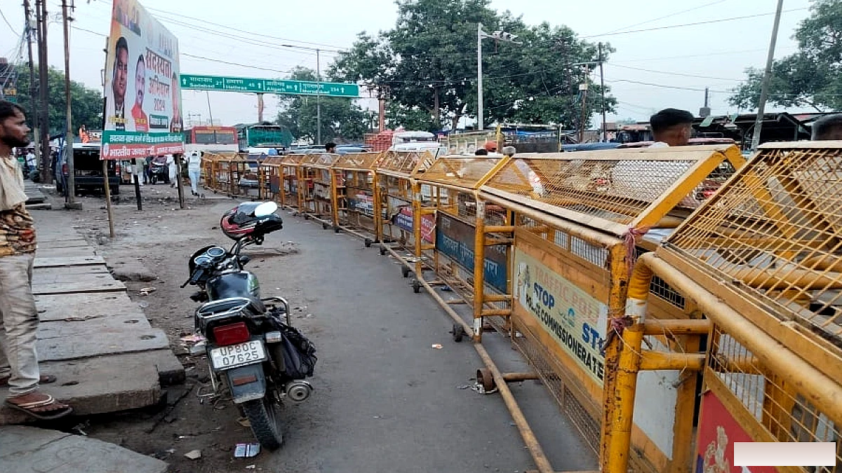 रामबाग चौराहा पर ठेला-फड़ रोकने की पुलिस चेतावनी, 50 मीटर दायरे में कार्रवाई