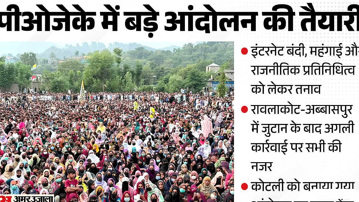 पीओजेके में 24 अक्तूबर को फिर से बड़े आंदोलन की तैयारी