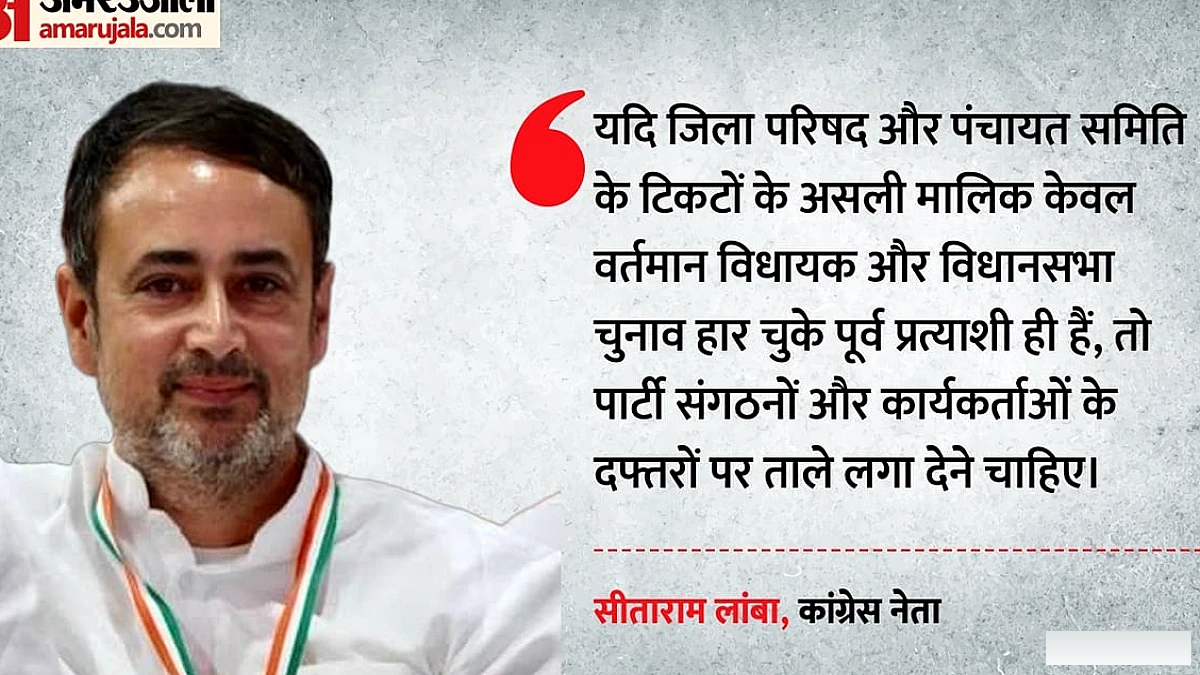 राजस्थान कांग्रेस में टिकट वितरण पर उबाल, सीताराम लांबा ने संगठनों के दफ़्तरों पर ताला लगाने की पुकार की