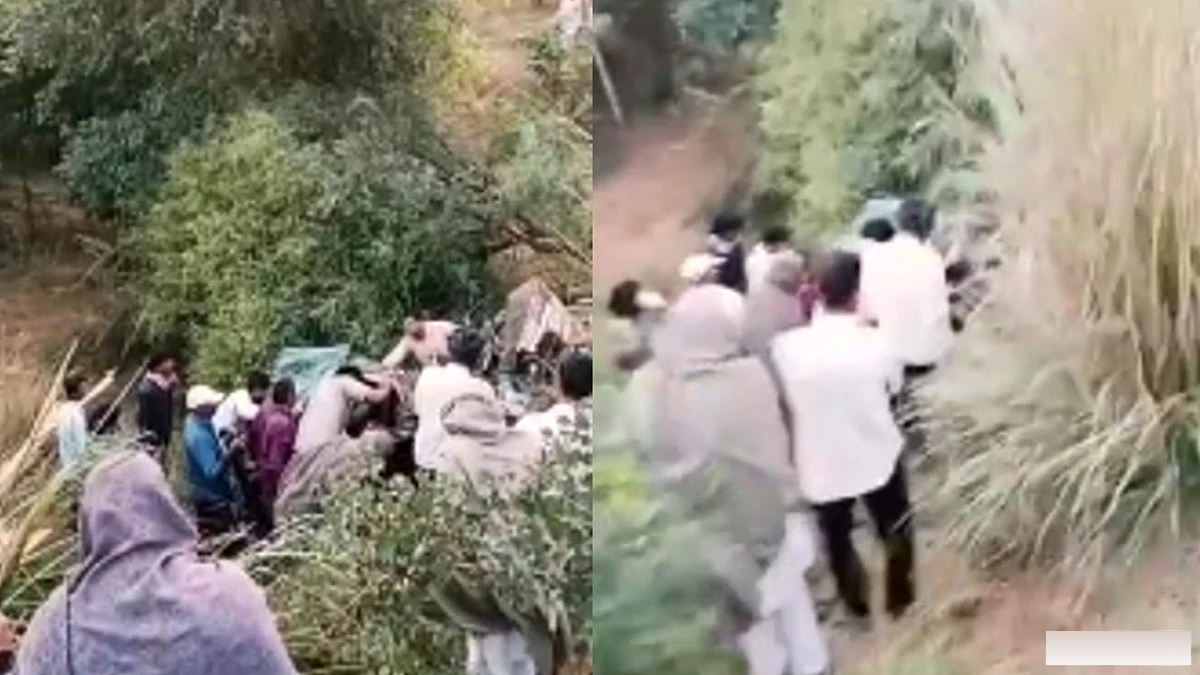 खाटू श्याम जी के दर्शन के बाद लौटते 6 दोस्तों की कार टायर फटने से खाई में धँस गई, 4 की मौत