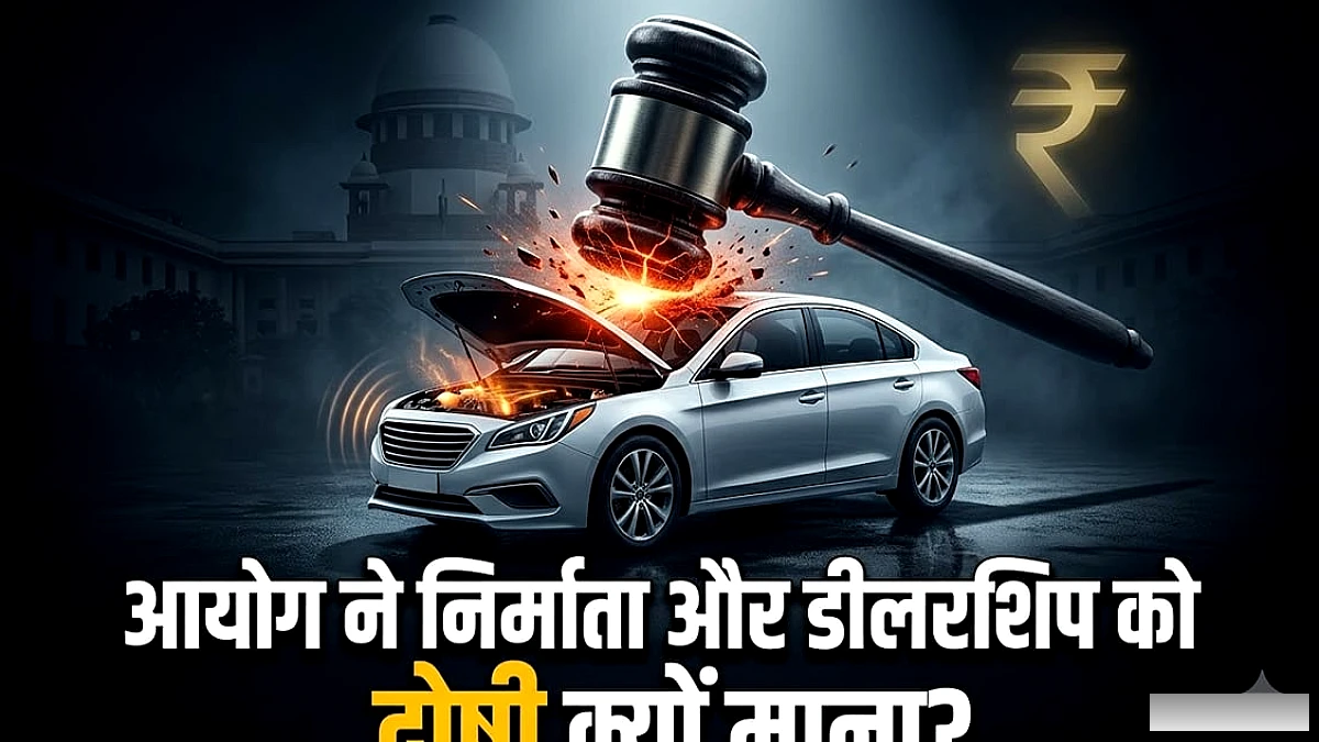 नई कार में लगातार आती रही खट-खट की आवाज: उपभोक्ता आयोग ने कंपनी और डीलर पर लगाया ₹1.65 लाख का जुर्माना