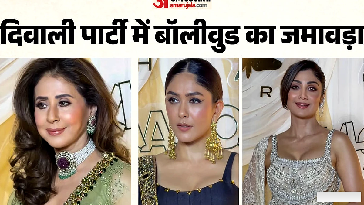 मृणाल ठाकुर की दिवाली पार्टी में सितारों ने किया ग्लैमर का धमाका