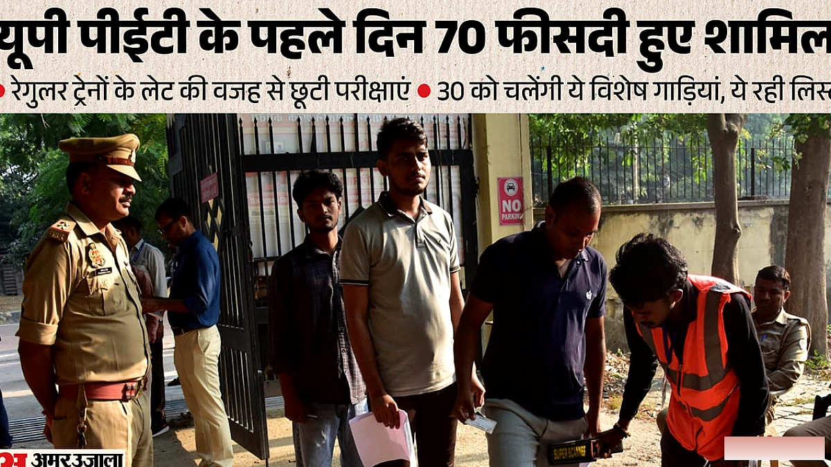 70% उम्मीदवारों ने पंजीकरण, 21 संदिग्ध पकड़े, ट्रेन देरी से कई परीक्षाएँ छूटीं