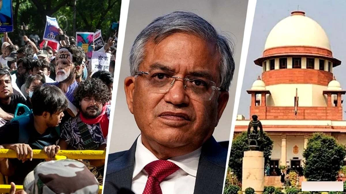 SC में 3 दर्जन याचिकाओं की सुनवाई, ज्ञानेश कुमार के फैसलों और 2023 के चुनाव आयुक्त नियुक्ति कानून पर सवाल