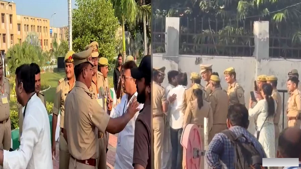 मेरठ MLC मतगणना केंद्र पर हंगामा: वशिष्ठ और दरोगा की तीखी बहस
